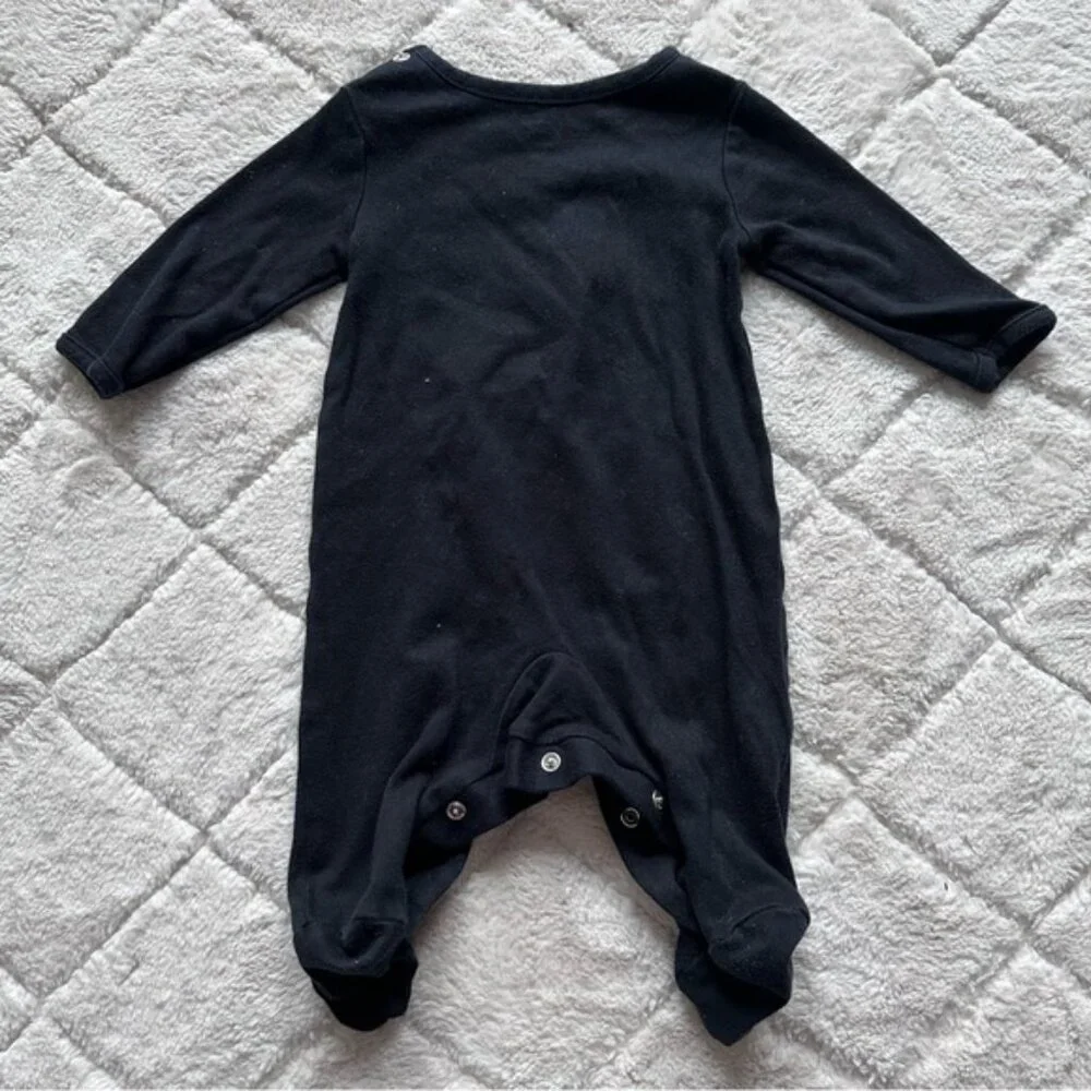 Carter's Just One You | Black Skeleton Halloween Sleep N' Play | Size 3 Months